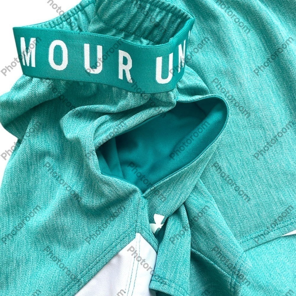 Under Armour Green Athletic Shorts with Retro Design - Picture 8 of 8